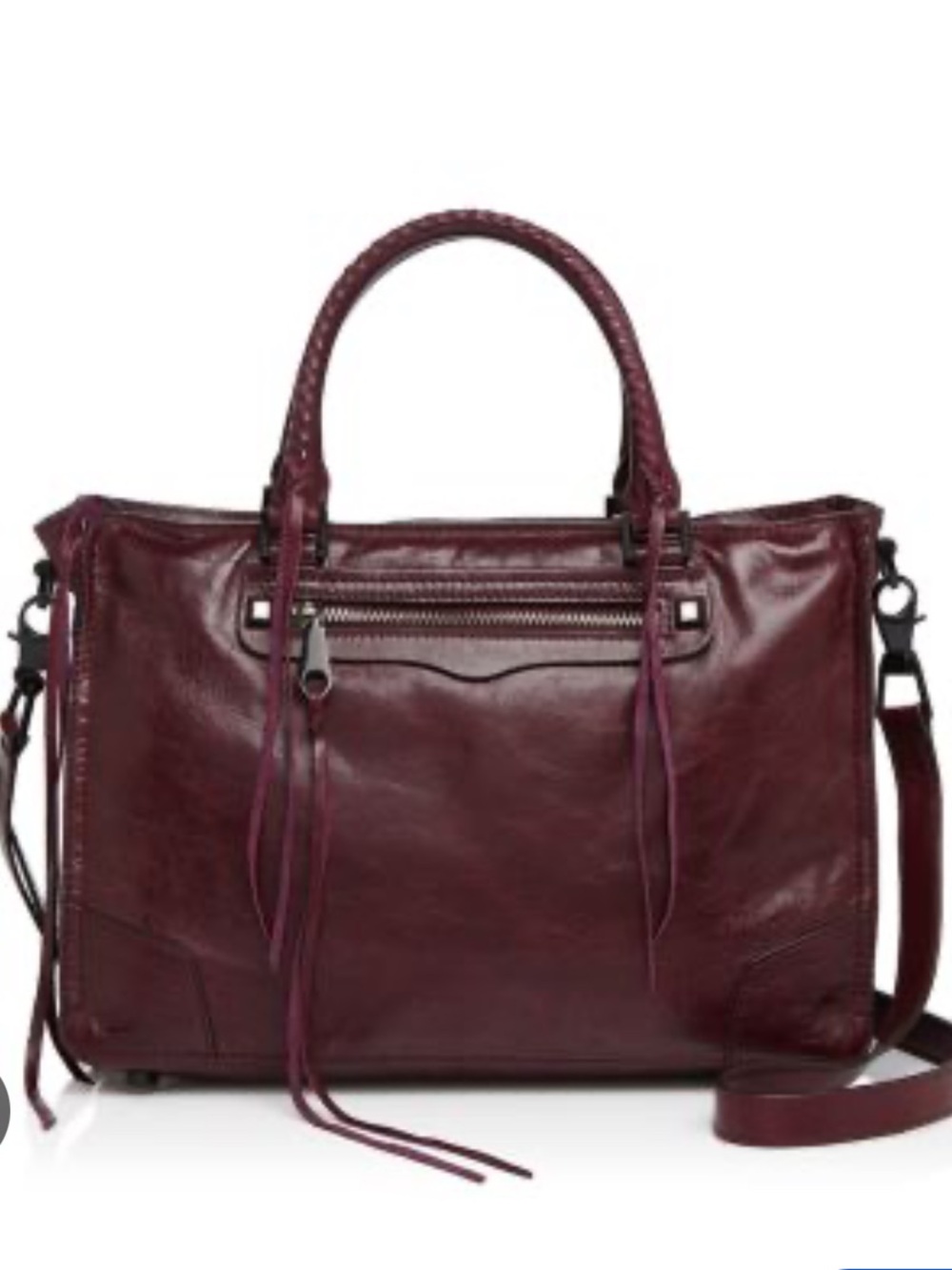 Rebecca Minkoff Satchel in Burgundy